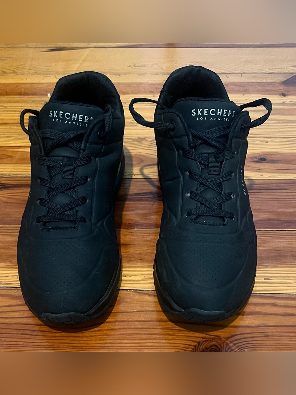 Skechers Women's Black Athletic Shoes - Picture 6 of 7